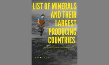 List Of Minerals And Their Largest Producing Countries.