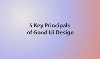 5 Key Principals Of Good Ui Design
